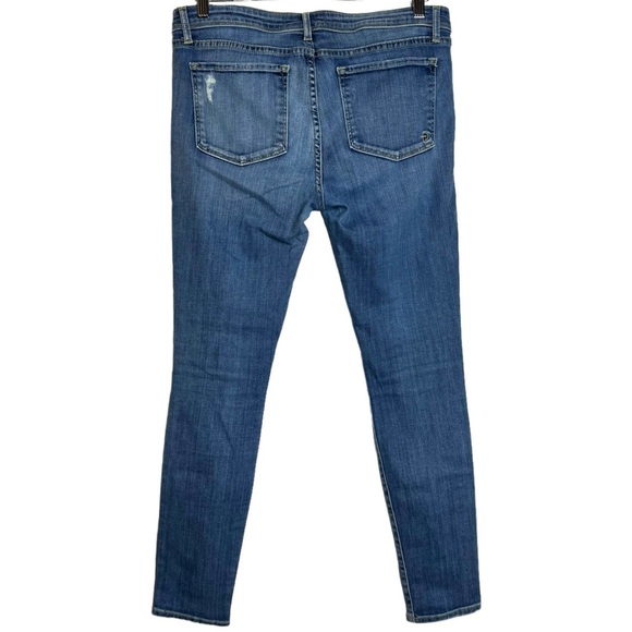 Fidelity Denim Mila Low Rise Ankle Slim Blue Jeans Faded Whiskering 30 - Picture 2 of 16